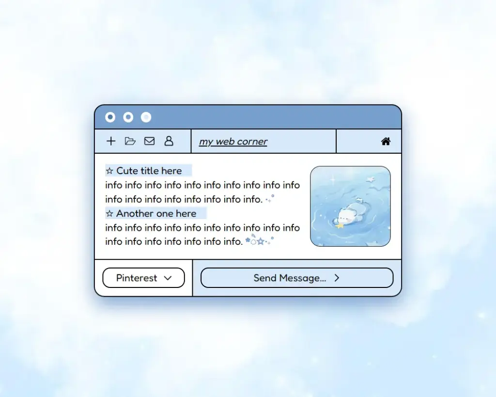 Blue Cloud | Carrd Template